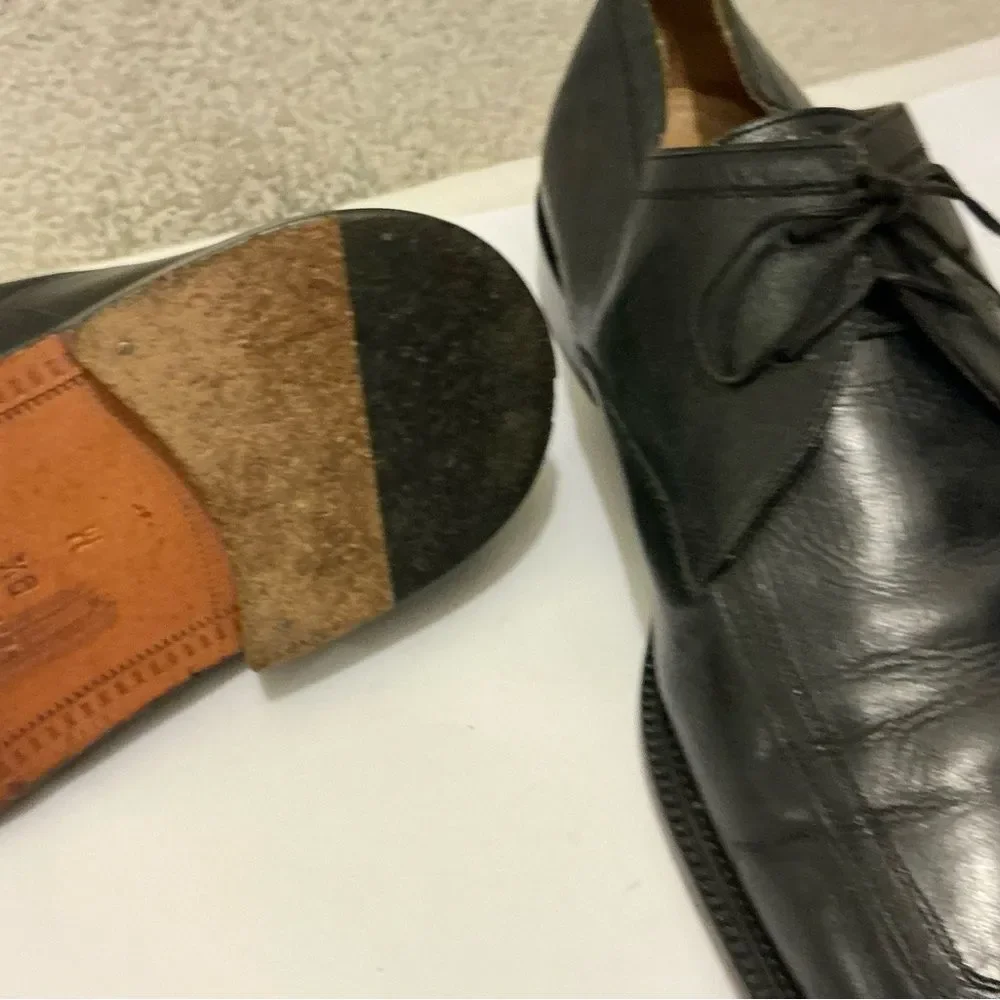 Mercanti Fiorentini Black Leather Oxfords